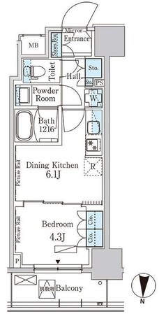 パークアクシス錦糸公園の物件間取画像